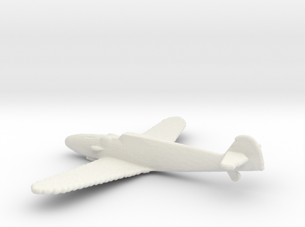 1:285 Bf-109 G in White Natural Versatile Plastic