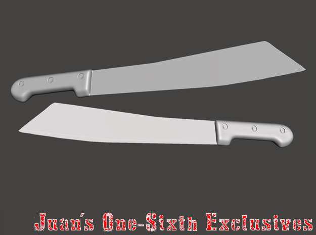 French Colonial Machettes in Tan Fine Detail Plastic