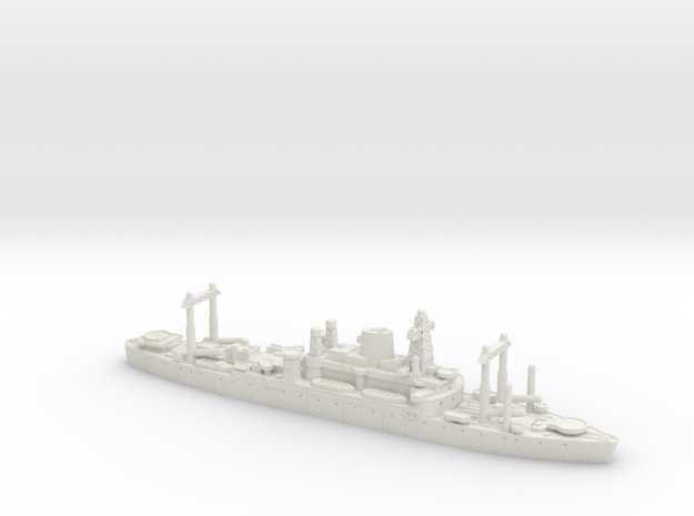 USS Ancon 1/700 in White Natural Versatile Plastic