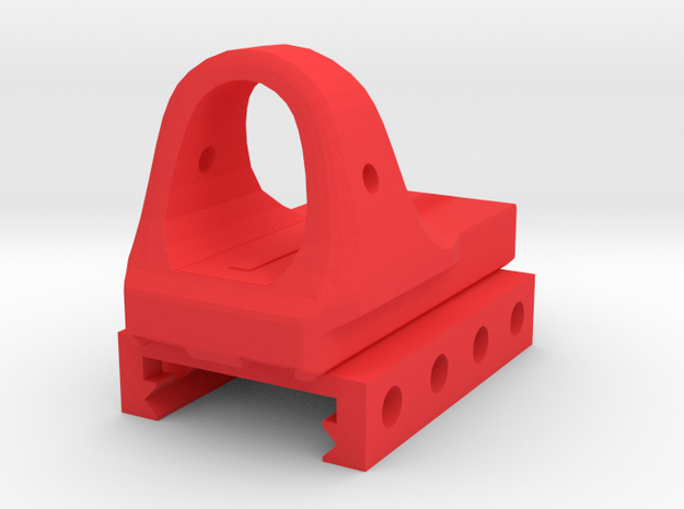 Renetti Micro Sight for Picatinny Rail in Red Processed Versatile Plastic