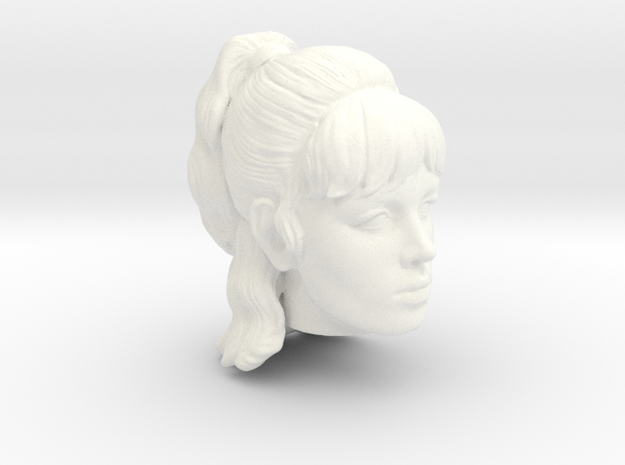 Lost in Space - Judy Robinson - Head Sculpt 1.6 in White Processed Versatile Plastic