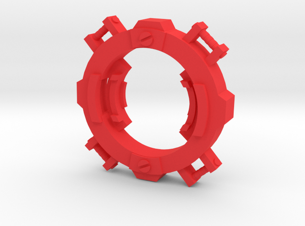 Beyblade BBA Trainer | Anime Attack Ring in Red Processed Versatile Plastic