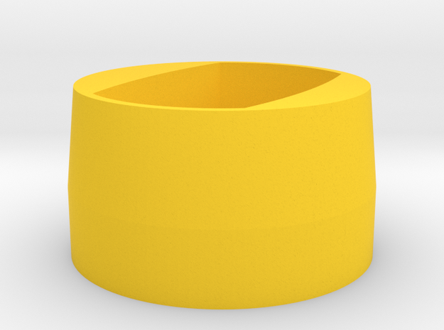 R40 Spring Spacer for Nerf Hyper Rush-40 in Yellow Processed Versatile Plastic