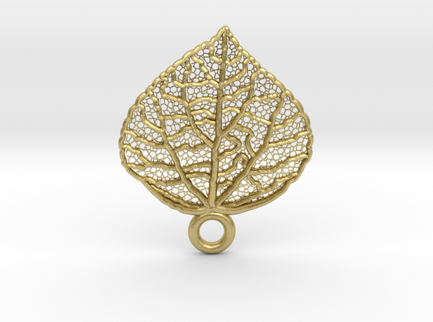 Leaf-Struktur-Disp in Natural Brass