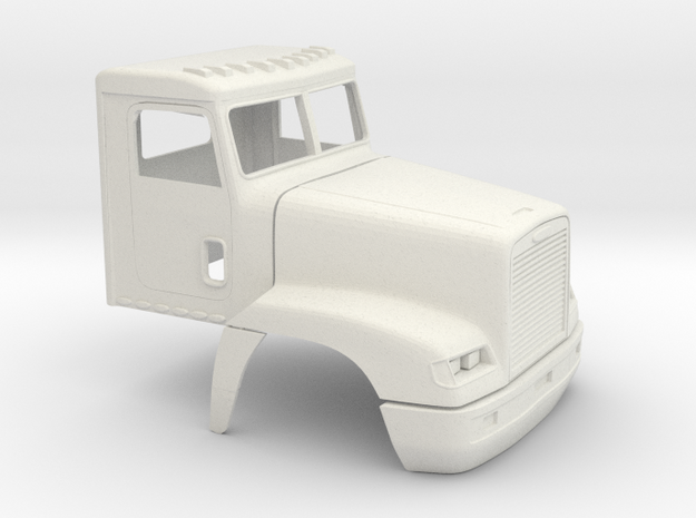 1/35 Frightliner Fld 120 Day Cab Shell in White Natural Versatile Plastic