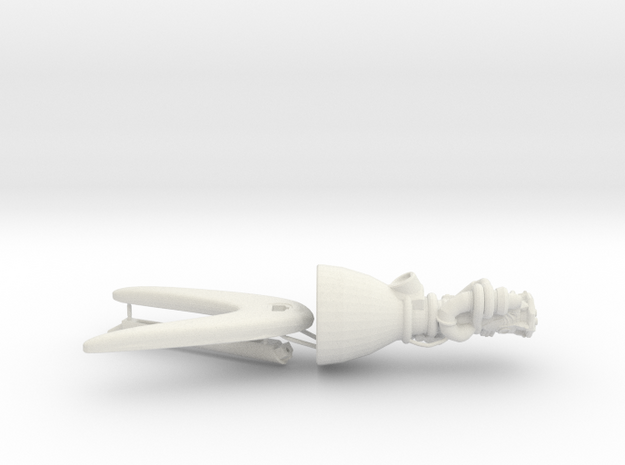 Raptor Engine and Display Stand in White Natural Versatile Plastic