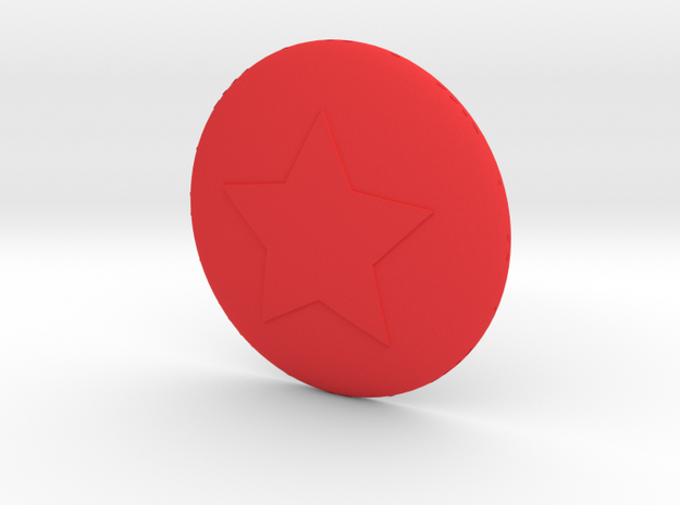 Red Guardian Shield Type S in Red Processed Versatile Plastic: Small