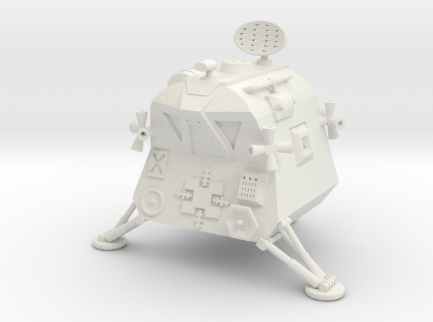 Pangman version Space Pod   1:48th scale in White Natural Versatile Plastic