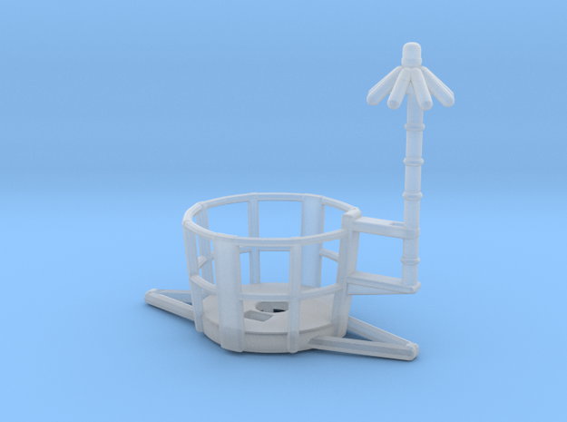 1/125 Top Platform for Main Mast in Tan Fine Detail Plastic