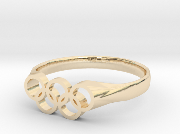 Tom Daley's Ring - Plastics & Plated in 14k Gold Plated Brass: 3.5 / 45.25