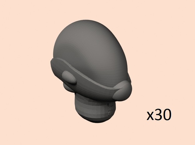 28mm space evil elf bubble helmets in Tan Fine Detail Plastic