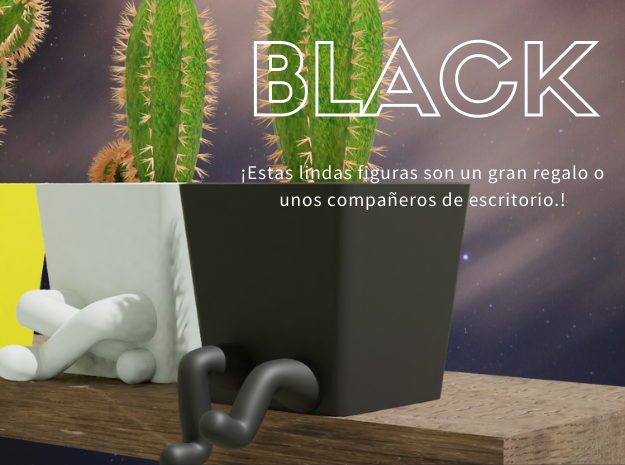Legs Plants Poses #2 in Black Natural Versatile Plastic