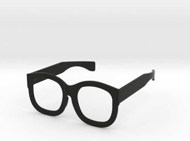 Wayfarer Glasses-Frame in Black Natural Versatile Plastic
