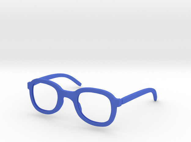 Round Glasses-Frame  in Blue Processed Versatile Plastic