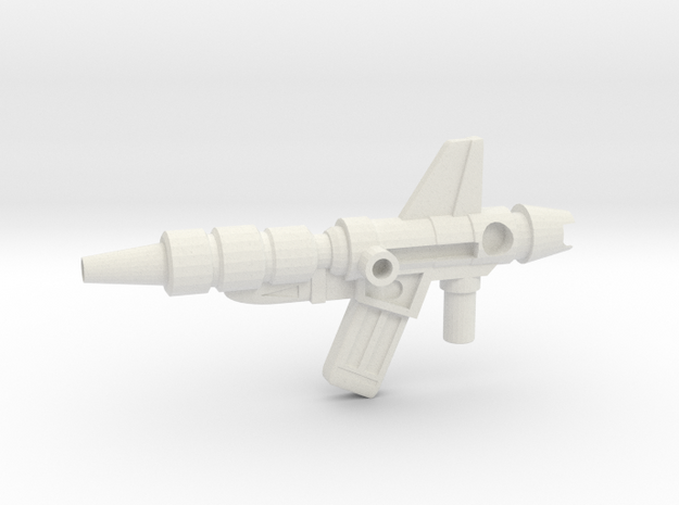 Fangry Gun in White Natural Versatile Plastic