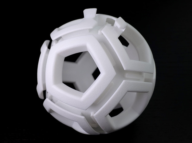 Holonomy dodecahedron in White Processed Versatile Plastic