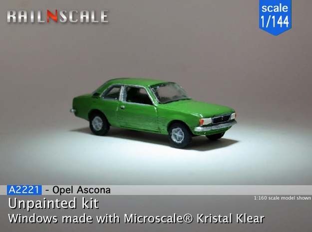Opel Ascona (1/144) in Tan Fine Detail Plastic