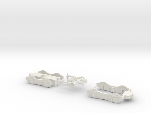 00 Scale Dean Express Tank Parts in White Natural Versatile Plastic