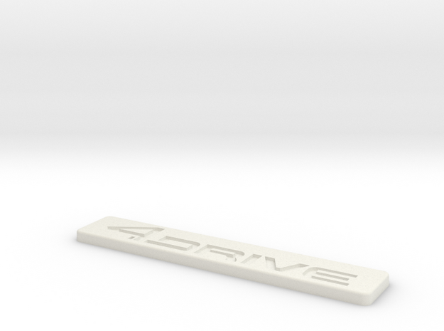 Cupra 4Drive Logo Badge in White Natural Versatile Plastic