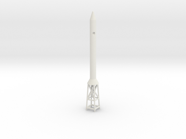 Saturn Launch Escape System in White Natural Versatile Plastic: 1:100