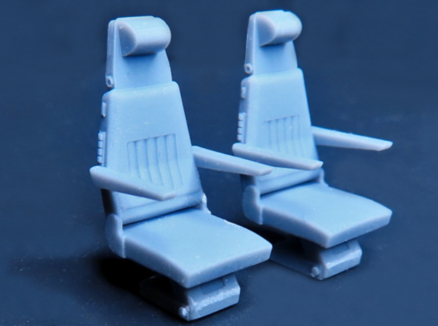 SPACE 2999 EAGLE MPC 1/48 COCKPIT SEATS in Tan Fine Detail Plastic