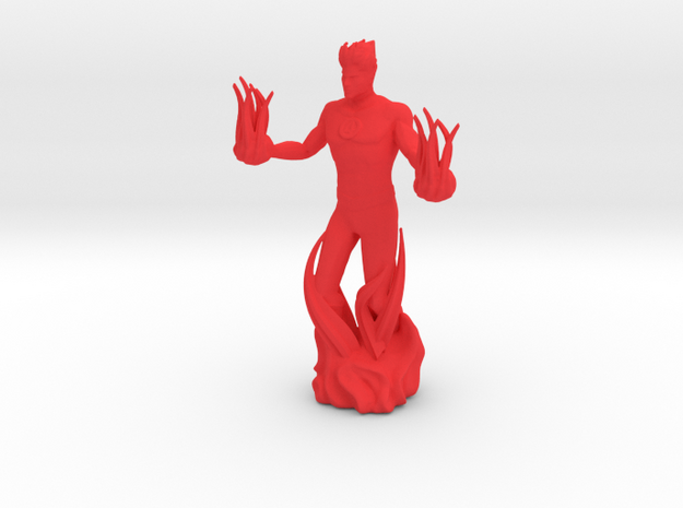 Fantastic Four - Human Torch in Red Processed Versatile Plastic