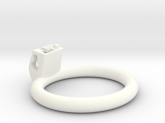 Cherry Keeper Ring G2 - 54x49mm Flat (~51.5mm) in White Processed Versatile Plastic