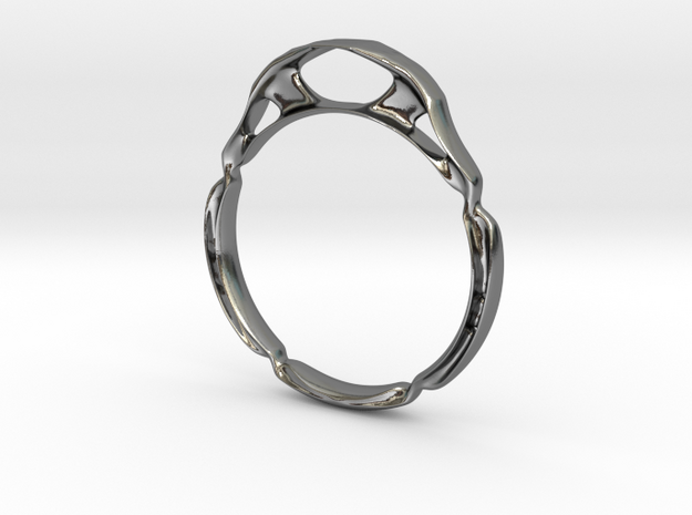 Generative Ring 1 in Polished Silver