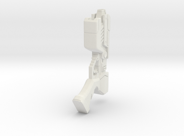 Paralyzer Pistol Gun Replica - Metroid Inspired in White Natural Versatile Plastic