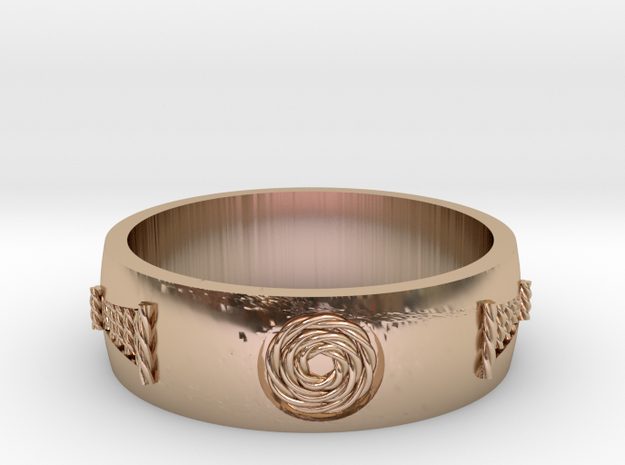 Ornamental Ring for her in 14k Rose Gold