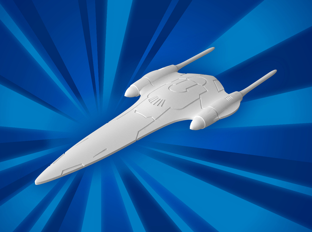 (MMc) J-type 327 Nubian Royal Starship in White Natural Versatile Plastic
