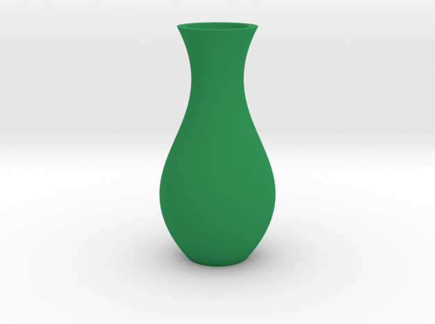 Vase Model D in Green Processed Versatile Plastic