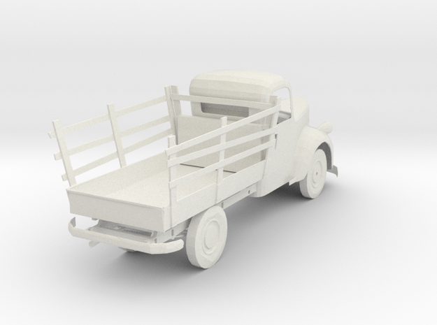 S Scale Old Truck in White Natural Versatile Plastic