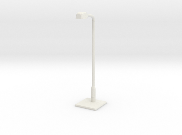 Modern urban lightpost in White Natural Versatile Plastic