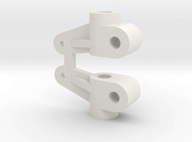 Tyco Turbo Hopper Steering Knuckle Arm in White Natural Versatile Plastic