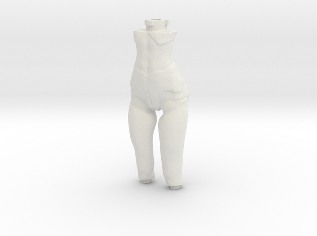 girl-manikin-natural torso in White Natural Versatile Plastic