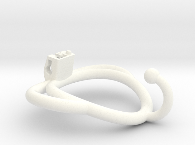 Cherry Keeper Ring G2 - 57mm Ball Hook Handles in White Processed Versatile Plastic