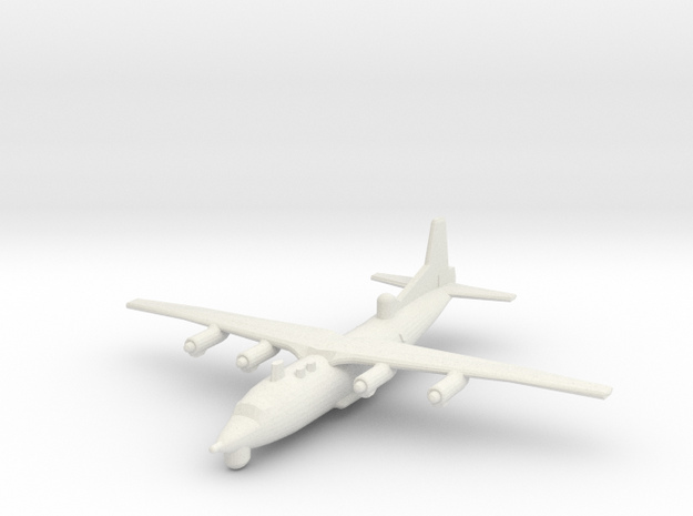 1/600 Antonov AN-12 ECM in White Natural Versatile Plastic