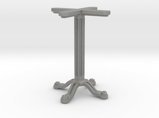 1:12 Bistro Table Base in Gray PA12
