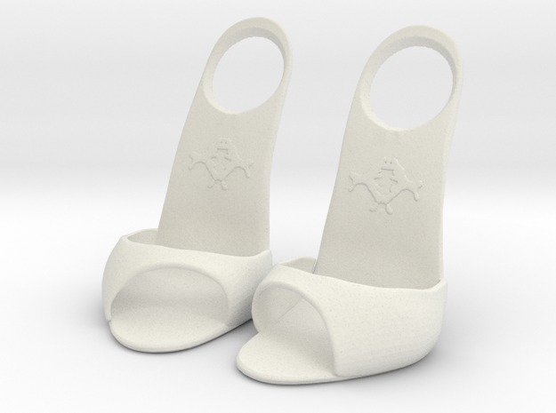 DIY-mule sandal upper in White Natural Versatile Plastic
