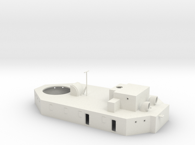 1/96 HMS Dido Aft Struct Deck 1 in White Natural Versatile Plastic