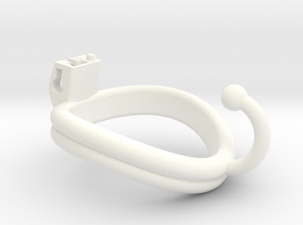 Cherry Keeper Ring G2 - 60mm Double Ball Hook in White Processed Versatile Plastic