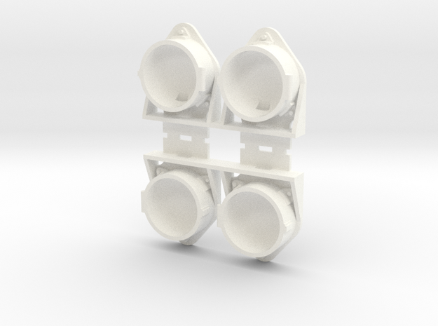 4x lok lantaarn v06 in White Processed Versatile Plastic