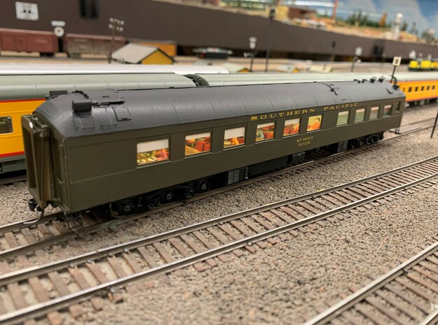 HO Southern Pacific 77-D-3 Diner Floor and Ends in Tan Fine Detail Plastic