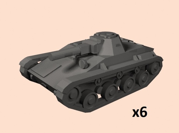 1/160 T-60 tanks in White Processed Versatile Plastic