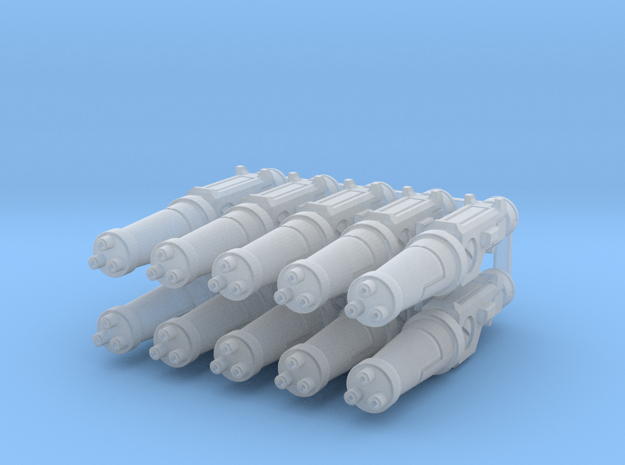 Rotary Cannon x10 in Smooth Fine Detail Plastic