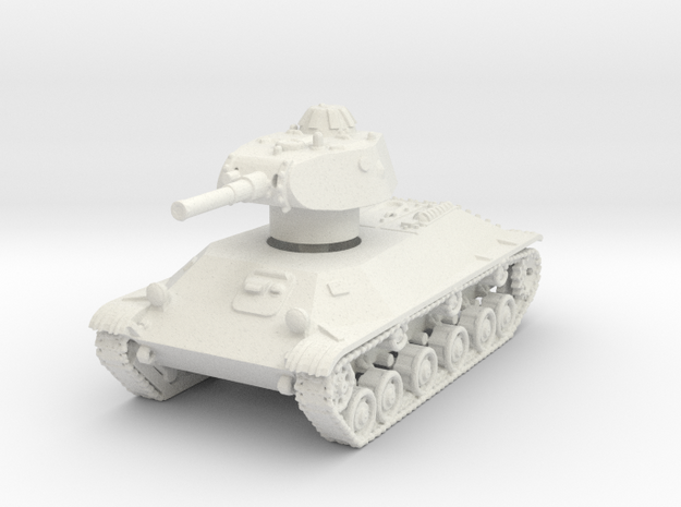 T-50 Light Tank 1/76 in White Natural Versatile Plastic