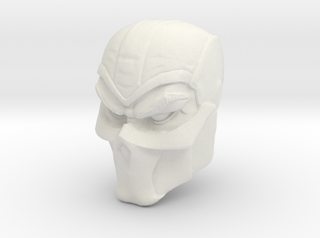 MKIII Ninja Head (Motu origins compatible) in White Natural Versatile Plastic