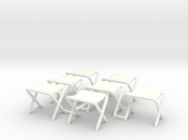 Lost in Space - Campsite Canopy Seats - 1.24 in White Processed Versatile Plastic