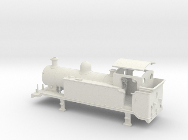 HO Scale LBSCR E2 (Unextended Tank) in White Natural Versatile Plastic